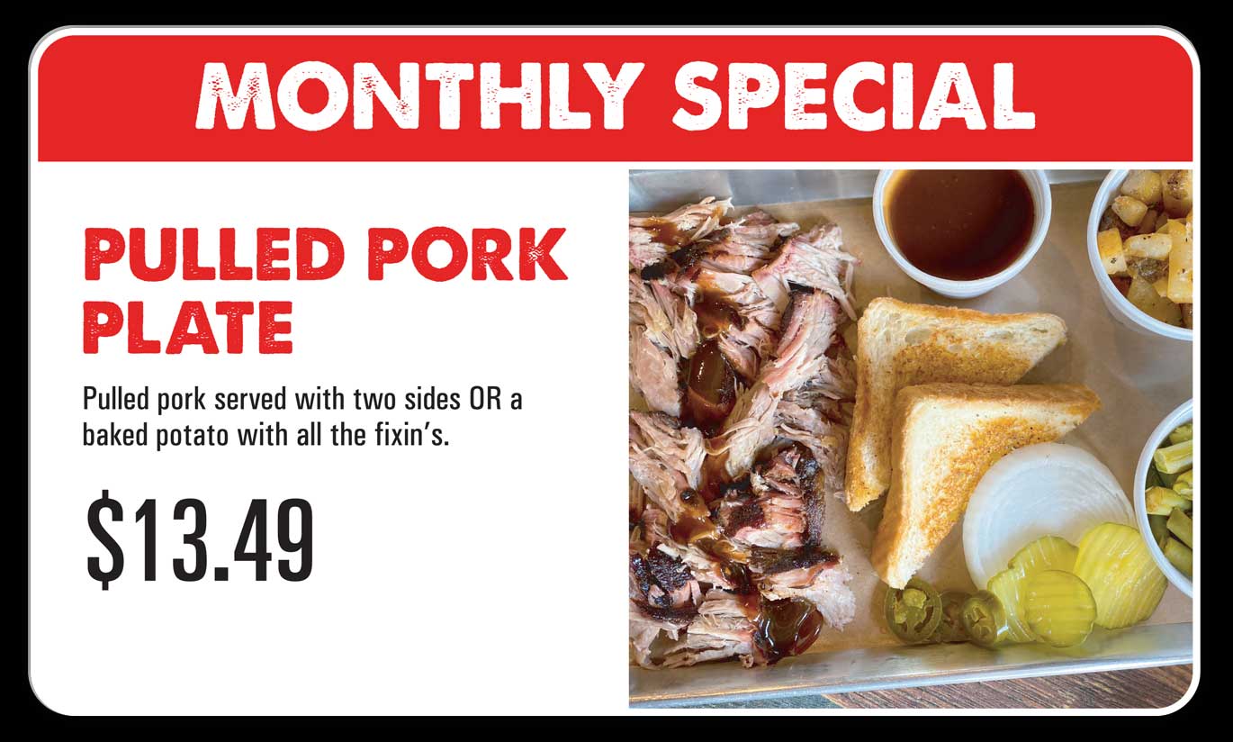 Menu Soulman's BarBQue Soulman's BarBQue